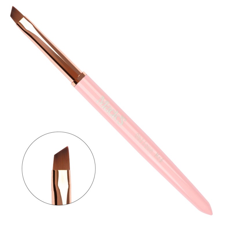 971572001687247435 Pensula Gel Oblique Nr.6 (Pink) , Macks - imagine 1