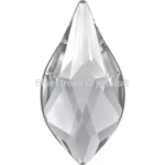 Serinity Flatback Crystals Crystal Flame, 2buc, Bluestreak