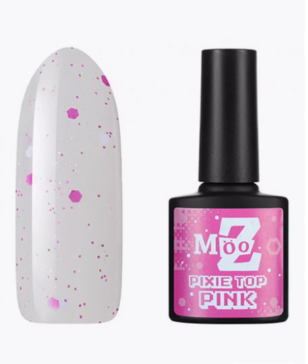WhatsApp Image 2024-12-13 at 20.37.18 Top Coat PIXIE Pink MOOZ ,9ml - imagine 1