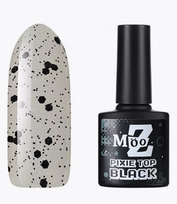 WhatsApp Image 2024-12-13 at 20.39.09 Top Coat PIXIE Black MOOZ ,9ml - imagine 1