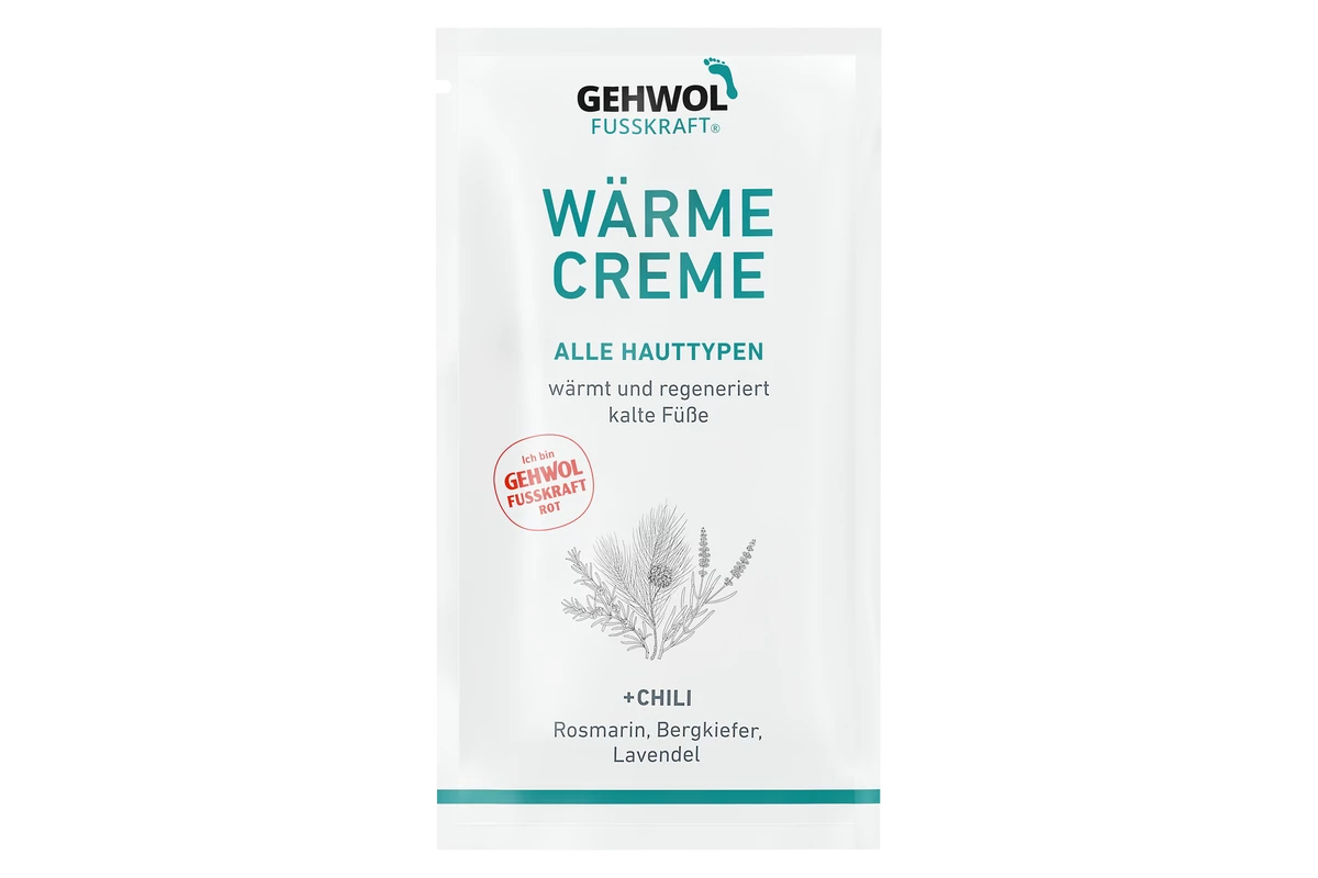 gehwol_mostra_crema_cu_efect_de_incalzire_5ml_chili.png Mostră GEHWOL FUSSKRAFT, Cremă pentru picioare reci, piele uscată și aspră, 5ml - imagine 1