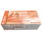 Manusi Nitril Nepudrate Orangeade Marime M, Dr. Mayer, 100buc