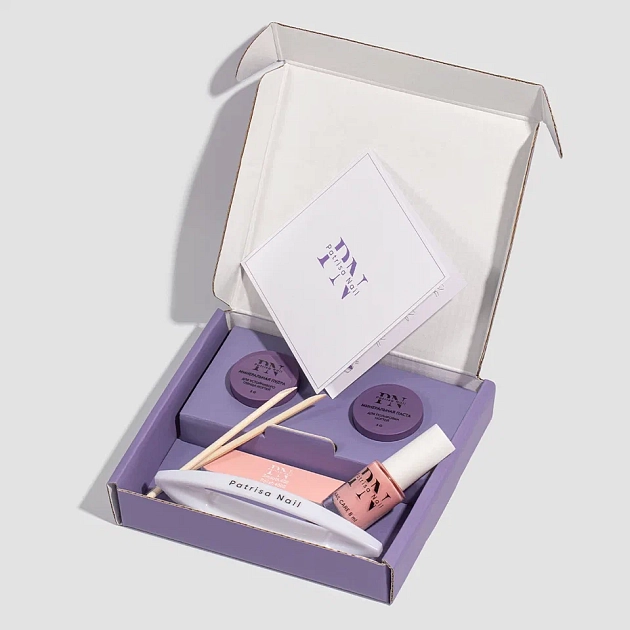 Kit „Manichiură japoneză” + tratament SOS Formula Treatment Nail Coating, Patrisa Nail - imagine 1