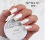 Modeling Gel Glitter Gel No 01 ,MOOZ 15 g