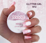 Modeling Gel Glitter Gel No 02 ,MOOZ 15 g