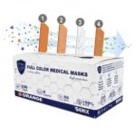 Set 50, Masti Medicale Tip IIR 4 Straturi Portocaliu Serix - imagine 2