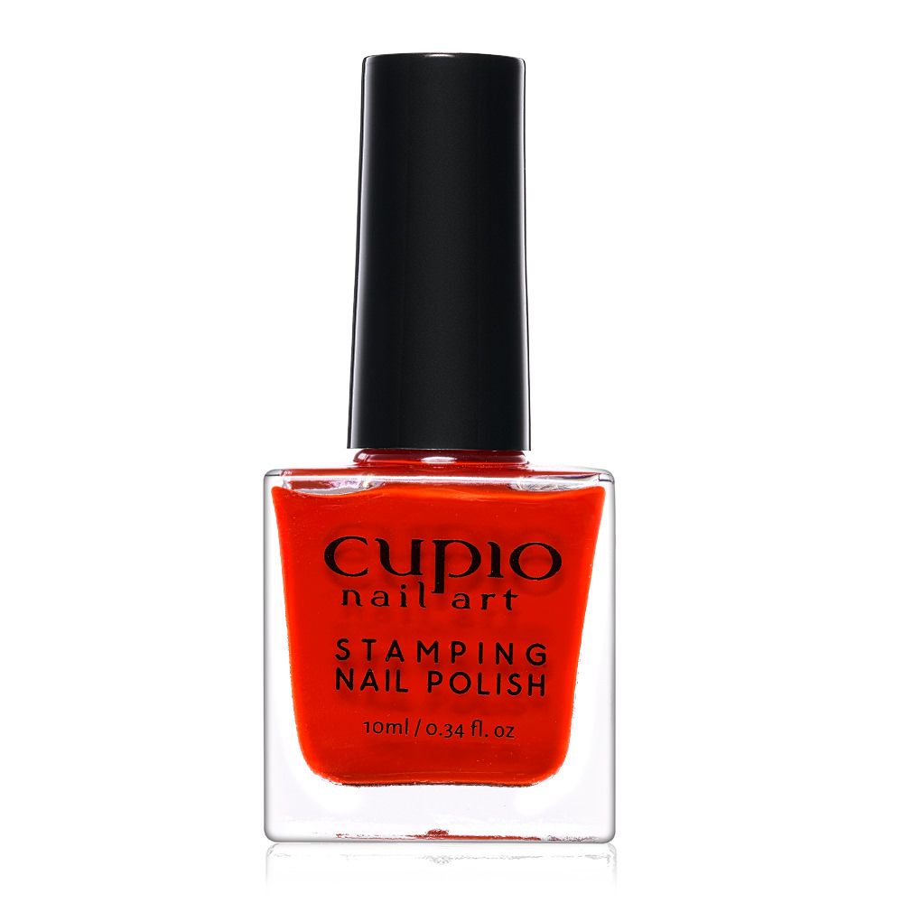 stamping_nail_polish_red Oja Pentru Stampila Red, 10ml, Cupio - imagine 1