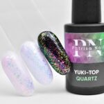 Yuki top Quartz fara strat lipicios, 8ml, Patrisa Nail - imagine 3