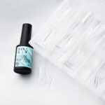 Tipsuri din gel transparent forma patrat 240 buc, Patrisa Nail - imagine 3
