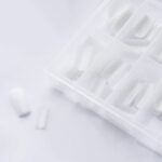 Tipsuri din gel alb laptos forma ovala 120 buc, Patrisa Nail - imagine 3
