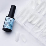 Tipsuri din gel alb laptos forma ovala 120 buc, Patrisa Nail - imagine 2