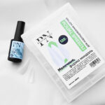 Tipsuri din gel alb laptos forma migdala 120buc, Patrisa Nail - imagine 2