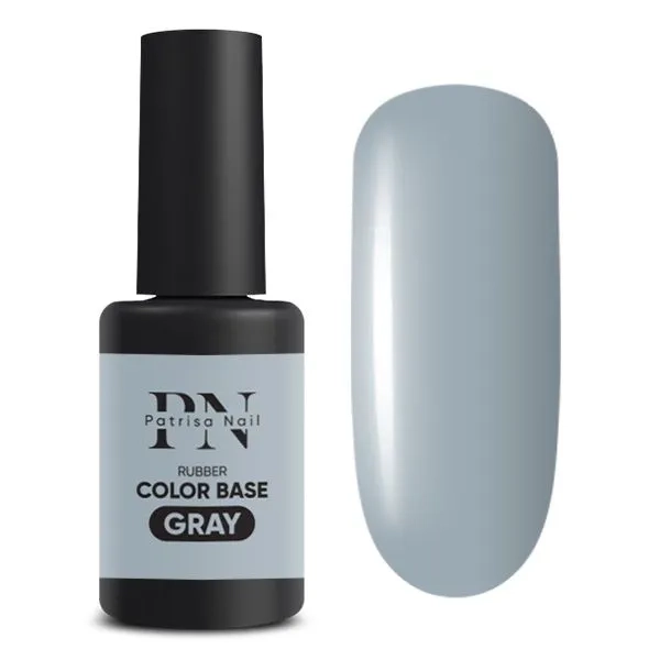 B432 Rubber Base Color Gray, 8ml, Patrisa Nail - imagine 1