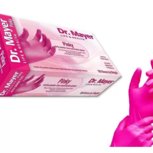 Manusi Examinare Nitril Fuchsia Marimea S Dr. Mayer, 1 Pereche