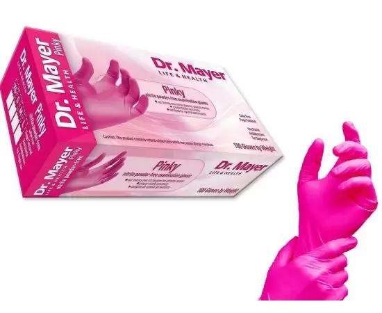 DRM1009-1 Manusi Examinare Nitril Fuchsia Marimea S Dr. Mayer, 1 Pereche - imagine 1