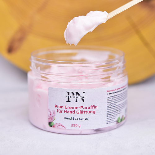 Crema rece-parafina pentru maini Bujor cu efect de netezire, 250g, Patrisa Nail - imagine 2