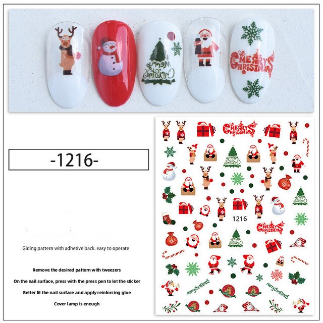 New-Christmas-Nail-Slider-Santa-Elk-Snowman-New-Year-Nail-Design-Big-Size-Full-Cover-Water.jpg_640x640.jpg Abtibild Unghii Joyful Craciun 1216 - imagine 1