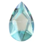 Serinity Flatback Crystals Aquamarine Shimmer Pear 2 buc, Bluestreak