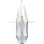 Serinity Flatback Crystals Crystal AB Shadow Raindrop 6 buc, Bluestreak