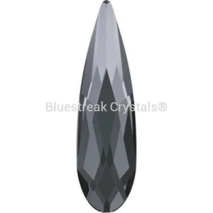 Serinity Flatback Crystals Crystal Silver Night Raindrop, 6buc, Bluestreak