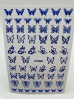 Stickere Fluturi Albastru XF3360 - imagine 2