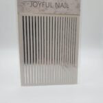 Abtibild Unghii Joyful Linii Argintiu 2 - imagine 2