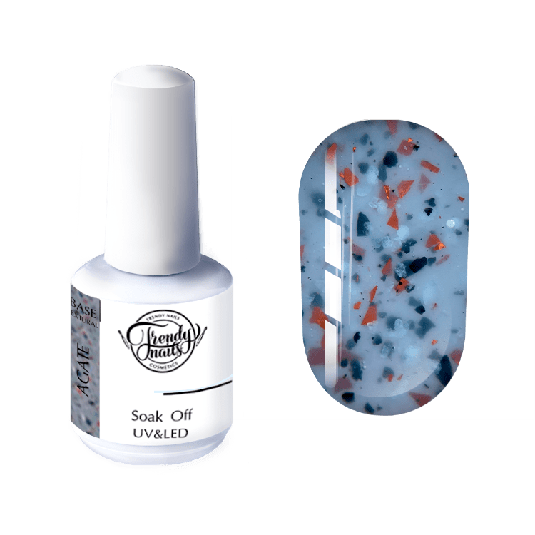 agate-15ml.png Textural Base Agate 15ml, Trendy Nails - imagine 1