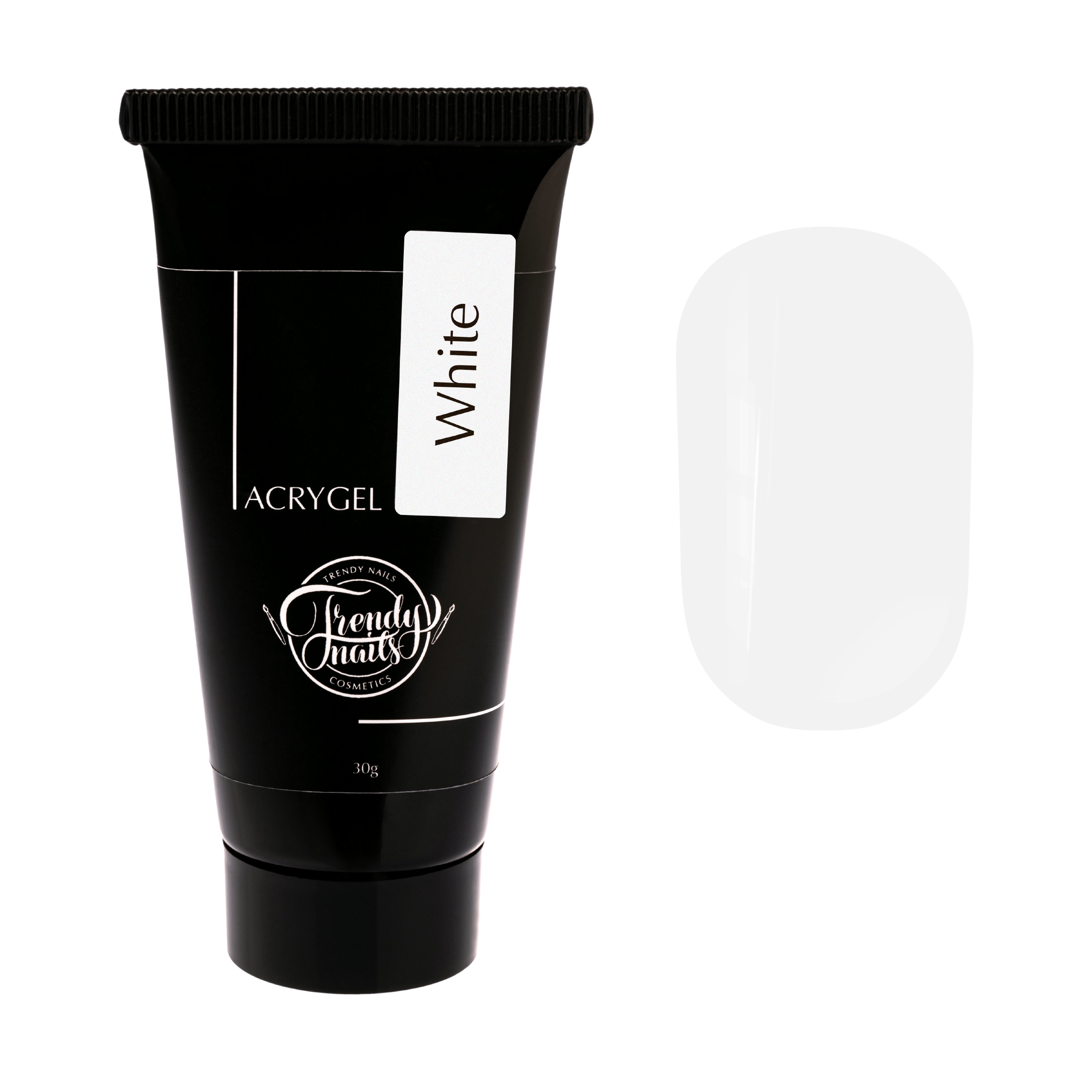akrigel-dobavleniewhite-1 Acrygel White 30g, Trendy Nails - imagine 1