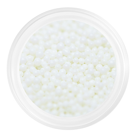 bulonki_steklyannye_melkie_0_8_mm_belye.jpg Caviar Metalic Alb 1mm, Patrisa Nail - imagine 1