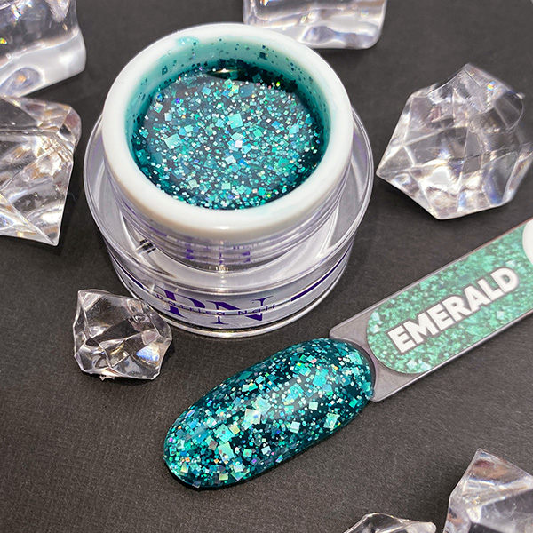 diamond_gel_emerald_5_gr.jpg Diamond Gel Pentru Design Emerald 5gr, Patrisa Nail - imagine 1