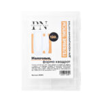 Tipsuri din gel alb laptos forma patrat 120 buc, Patrisa Nail