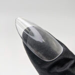 MOOZ gel tips, almond shape, transparent, 550 pcs - imagine 4