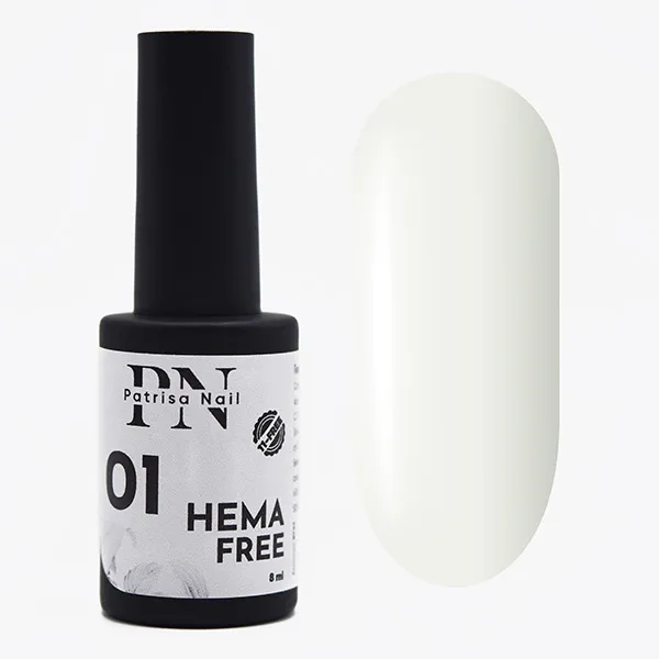gel-lak-hema-free-01-8-ml.webp Oja Semipermanenta Hema FREE 01, 8ml, Patrisa Nail - imagine 1