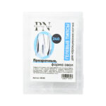 Tipsuri din gel transparent forma ovala 240 buc, Patrisa Nail