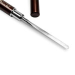 Pensula pentru acrygel ovala Nr.6 cu spatula si capac par natural, Patrisa Nail - imagine 2