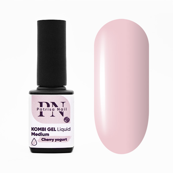 kombi_gel_liquid_medium_cherry_yogurt_12_ml-1.jpg Kombi Medium Gel Liquid Cherry Yogurt, 12ml, Patrisa Nail - imagine 1