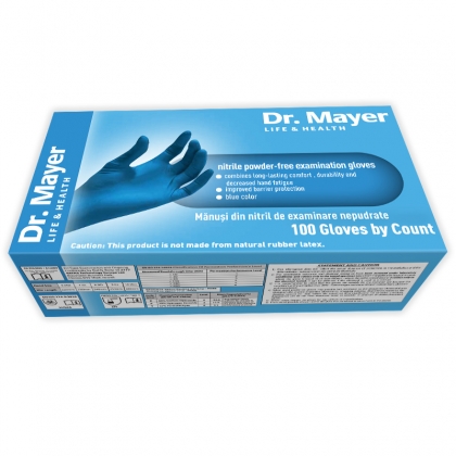 manusi-nitril-sky-blue-dr-mayer-marimea-s-1.jpg Manusi Nitril Nepudrate Blue Marime L, Dr. Mayer, 100buc - imagine 1