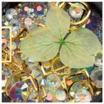 Ornamente Mix Cristale Perlute Si Floare Verde C0237, Cupio