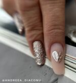 Gel metalic Silver Pink MOOZ 5 g - imagine 5