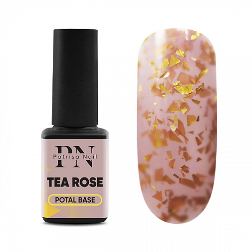 potal_tea_rose_base_12_ml.jpg Baza Rubber Potal Tea Rose 12ml, Patrisa Nail - imagine 1