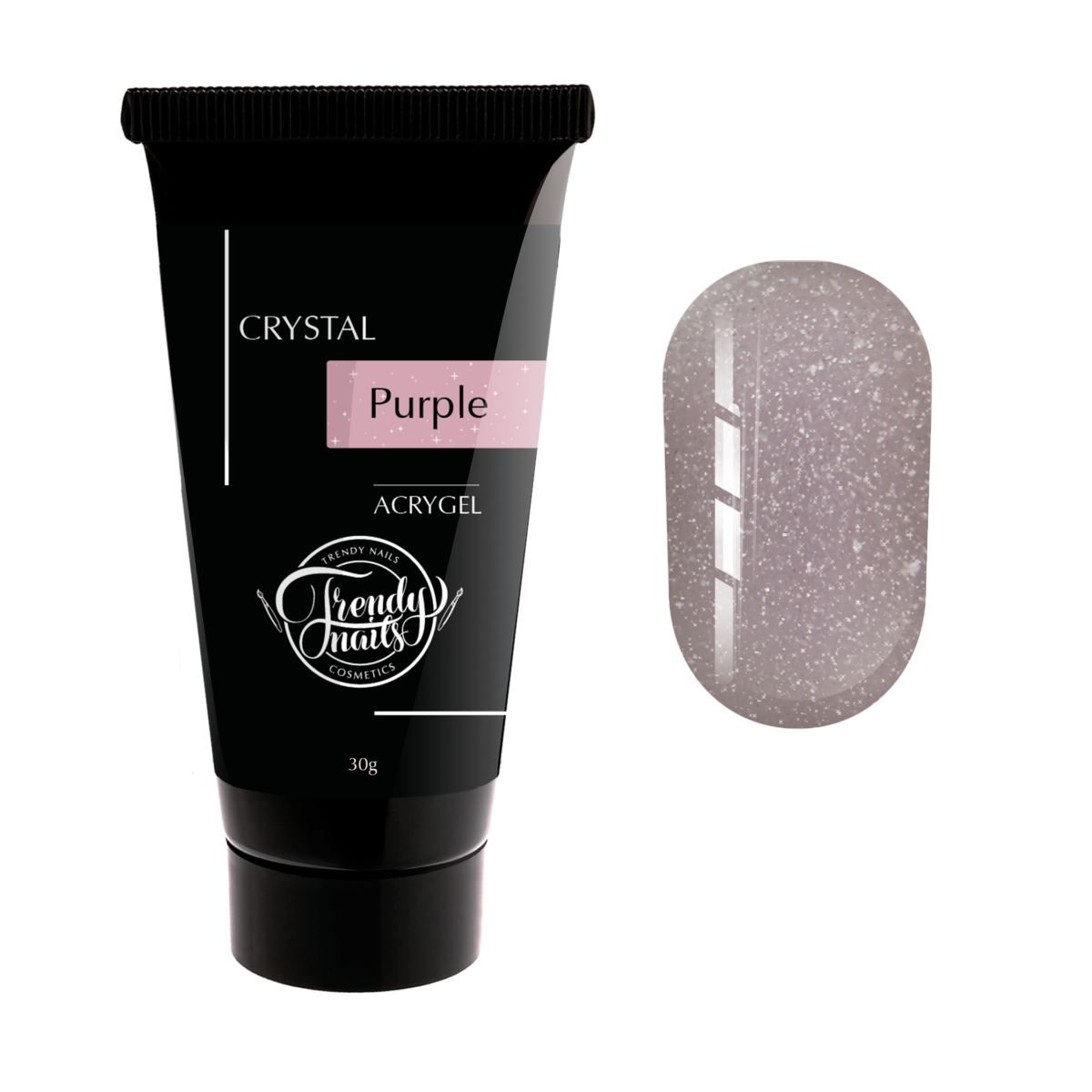 purple-30g.png Acrygel Crystal Purple 30g, Trendy Nails - imagine 1