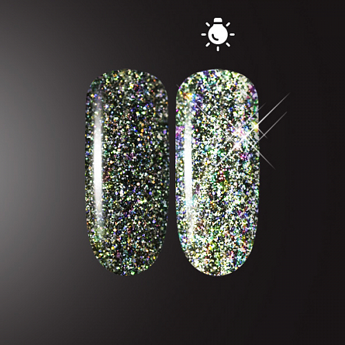 reflective_glitter_flash_glow_black.jpg Pigment Flash Glow Black 5g, Patrisa Nail - imagine 1