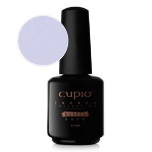Rubber Base French Collection Lavender Latte Shimmer White 15ml, Cupio