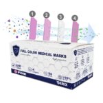 Set 50, Masti Medicale Tip IIR 4 Straturi Roz Serix - imagine 2