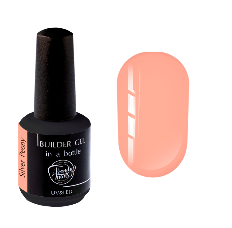 silver-peony-15ml.png Builder Gel In A Bottle Silver Peony 15ml, Trendy Nails - imagine 1