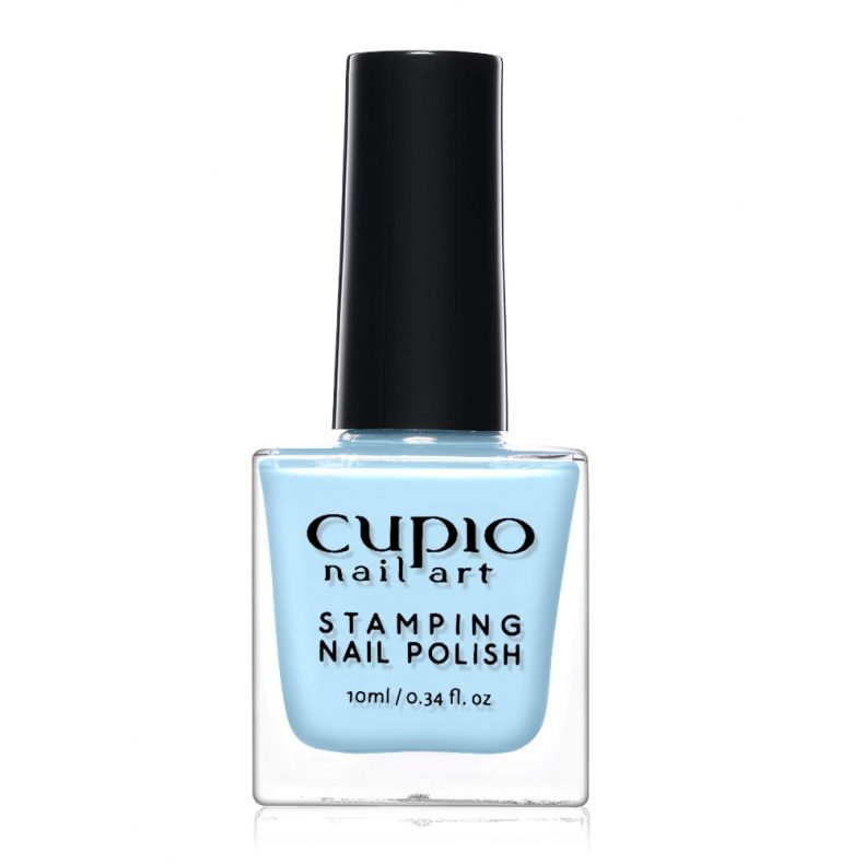 stamping_nail_polish_neon_blue.jpg Oja Pentru Stampila Neon Blue, 10ml, Cupio - imagine 1