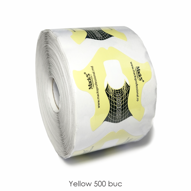 898114001661237544 Sabloane Yellow 500 buc, Macks - imagine 1