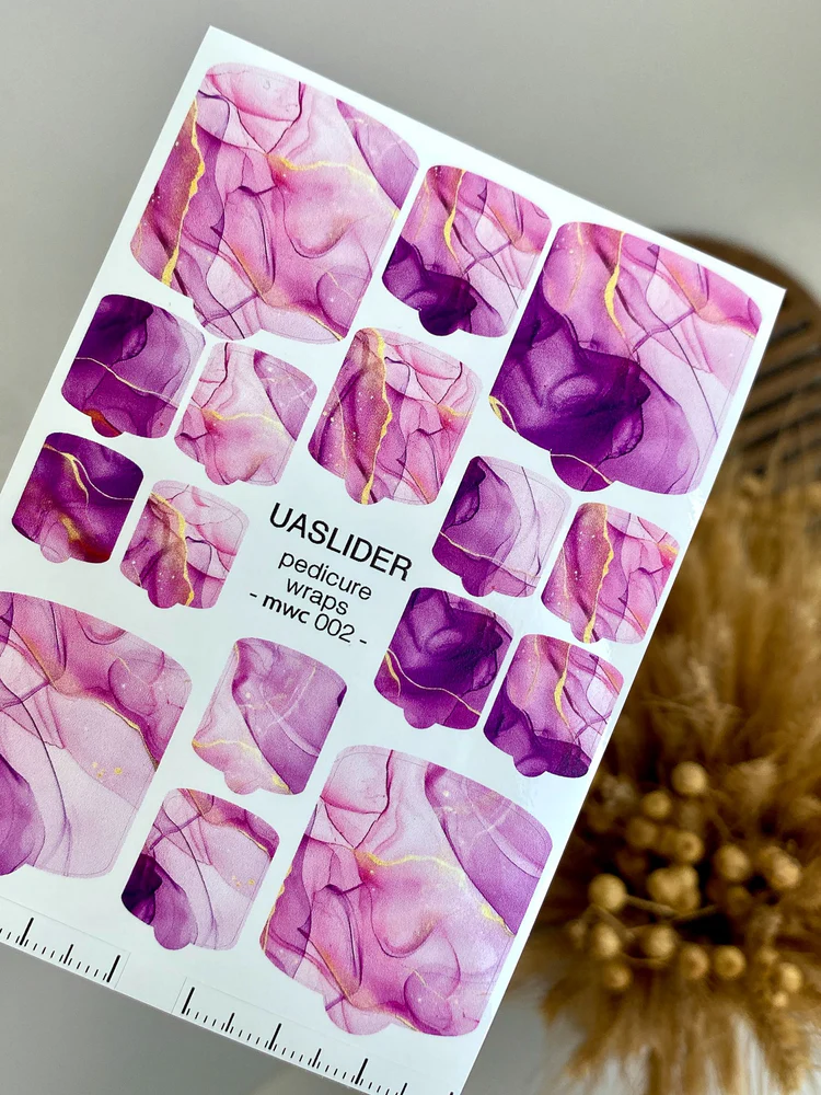 marble-pedicure-nail-wraps-purple-mauve-ink-art-mwc-002-7910824 UA Slider WRAPS mwc 002 - imagine 1