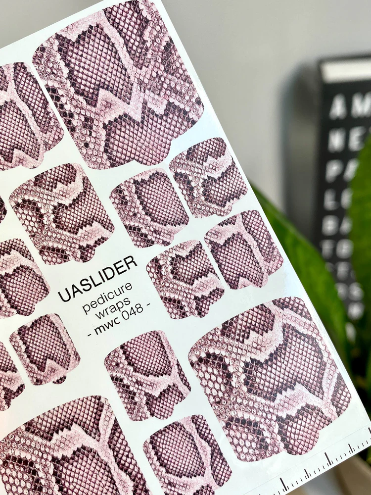 snakeskin-pedicure-nail-wraps-pink-mauve-python-print-mwc-048-6541552 UA Slider WRAPS mwc 048 - imagine 1